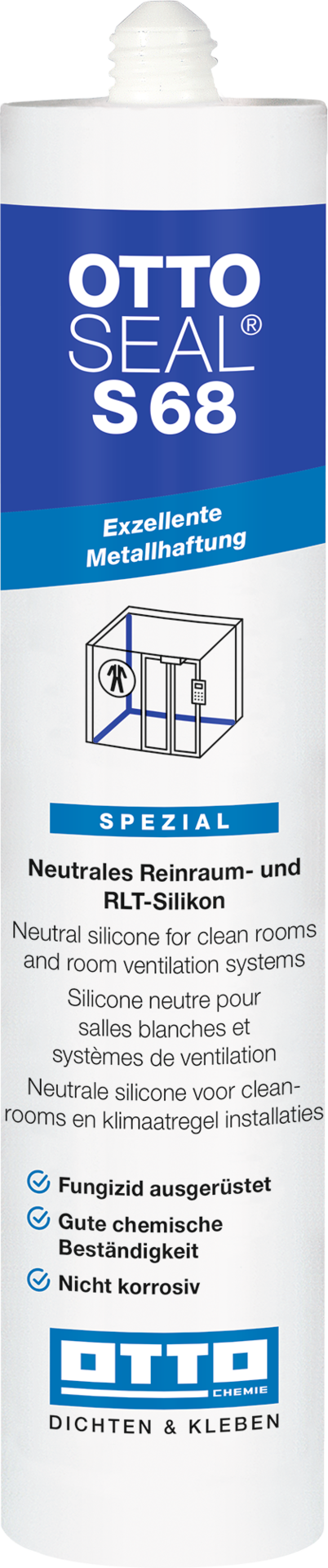 OTTOSEAL® S68 Das neutrale Reinraum- und RLT-Silicon 310 ml