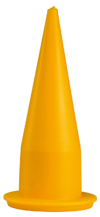Schlauchbeuteldüse COX gelb 122 mm
