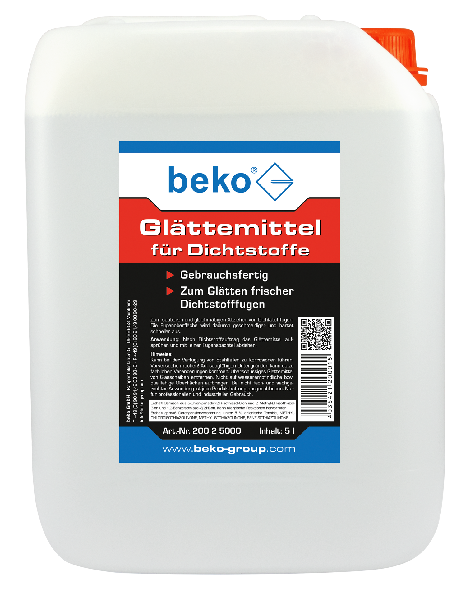 Glättmittel für Dichtstoffe