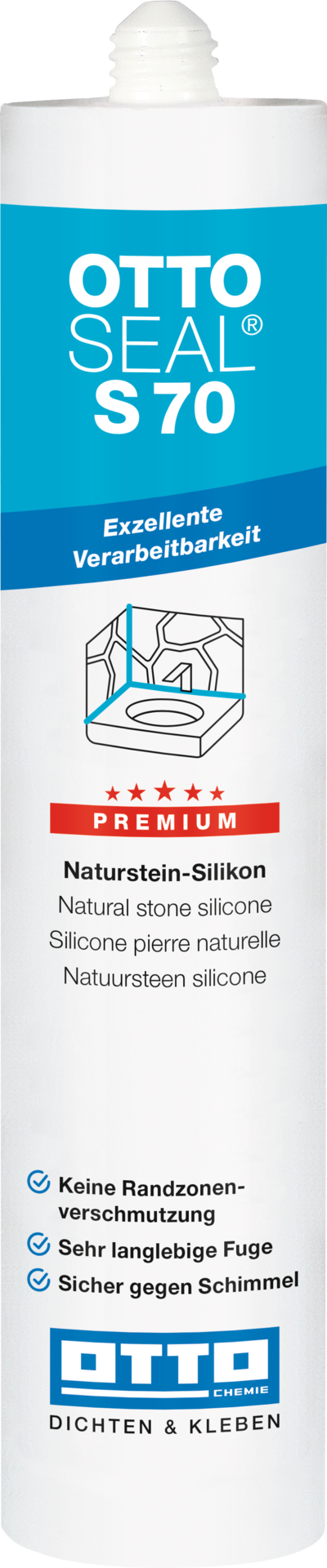 OTTOSEAL® S70 Das Premium-Naturstein-Silicon 310 ml