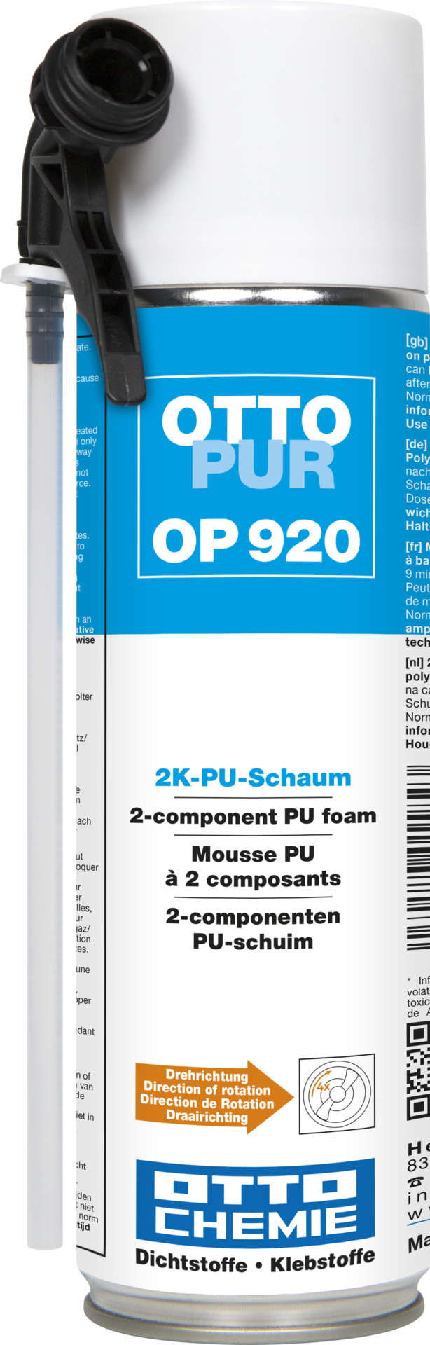 Ottopur OP920 - Der 2K-PU-Schaum 400 ml